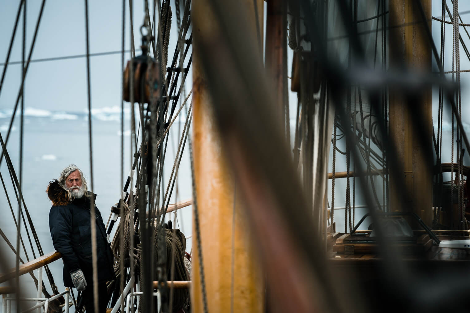 The Bark Europa with captain Klaas Gaastra