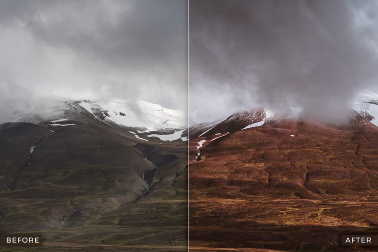 Capture One Styles for Moody Landscapes - Before & After