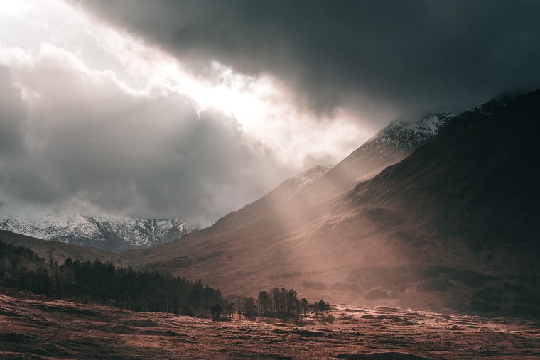 Moody landscape edited with free Capture One Styles