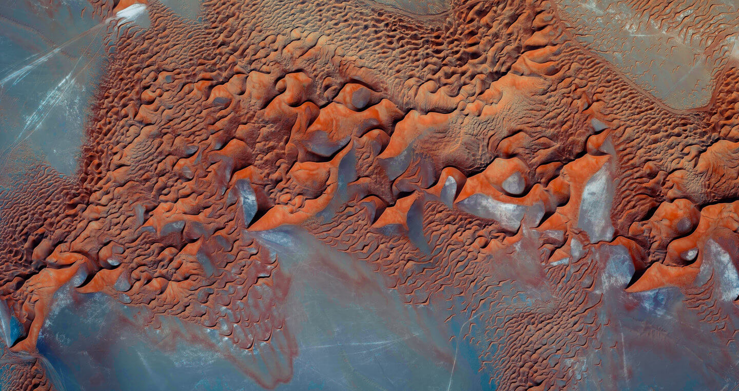 High-resolution satellite image of the Arabian Peninsula