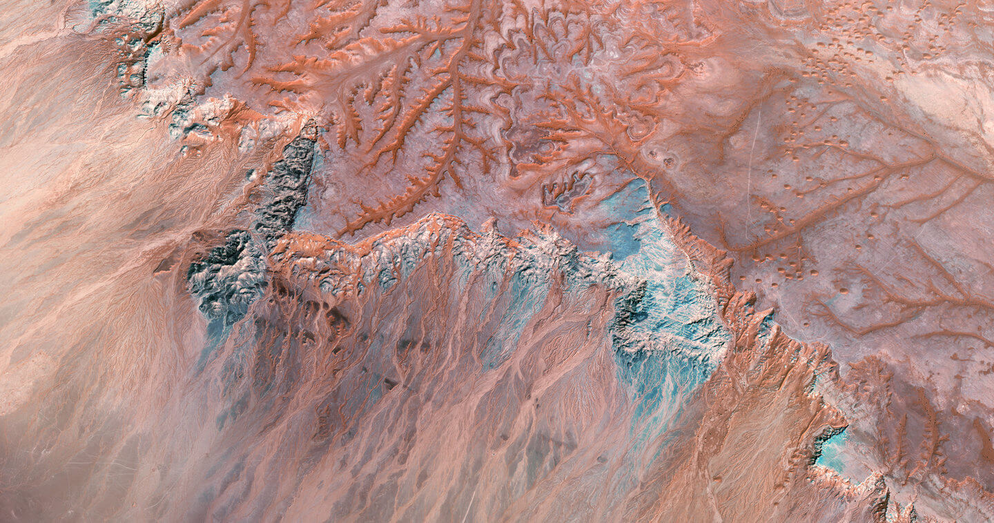 High-resolution satellite image of the Arabian Peninsula