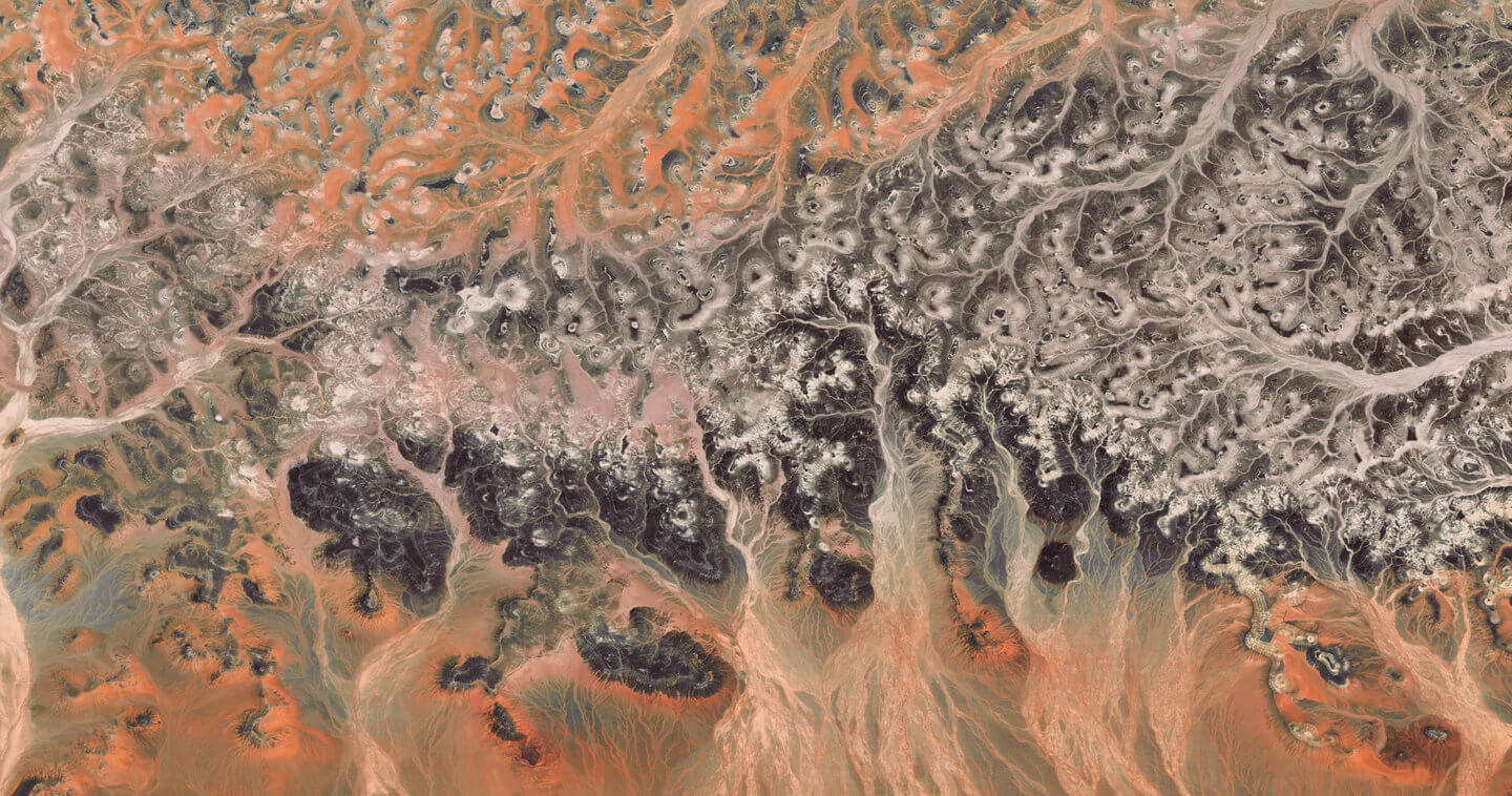 High-resolution satellite image of the Arabian Peninsula