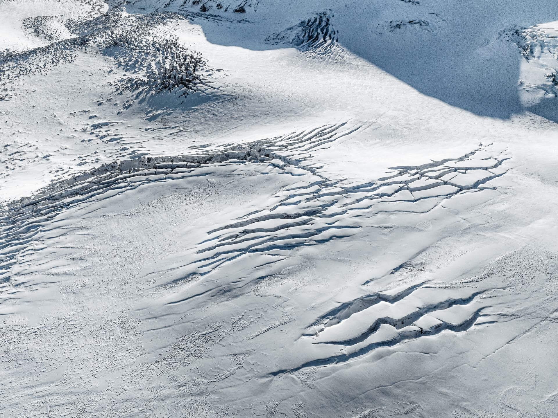Aerial Photography of Glaciers in Iceland in Winter by Jan Erik Waider