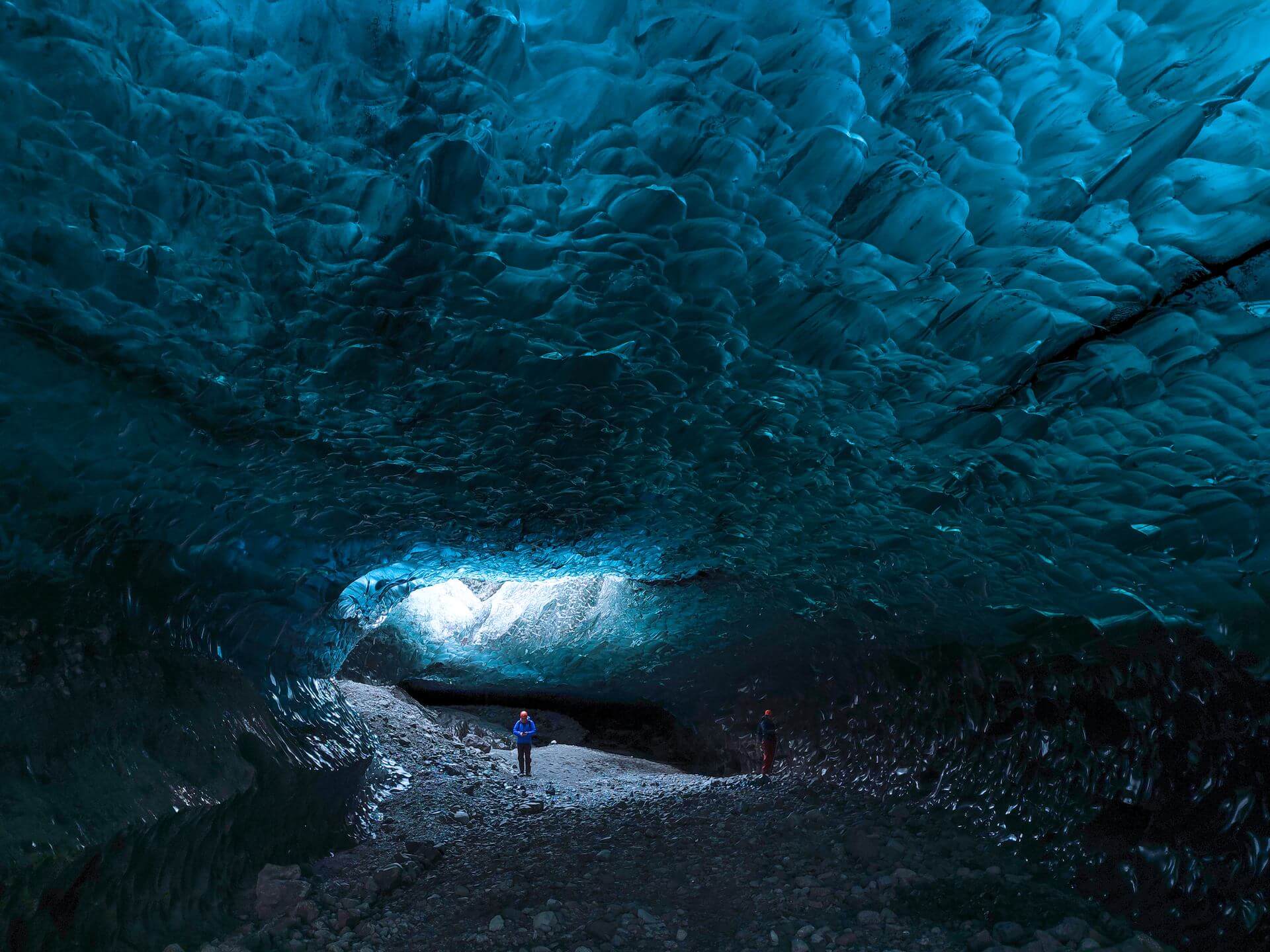 Photography of Glacier Ice Cave in Iceland in Winter by Jan Erik Waider