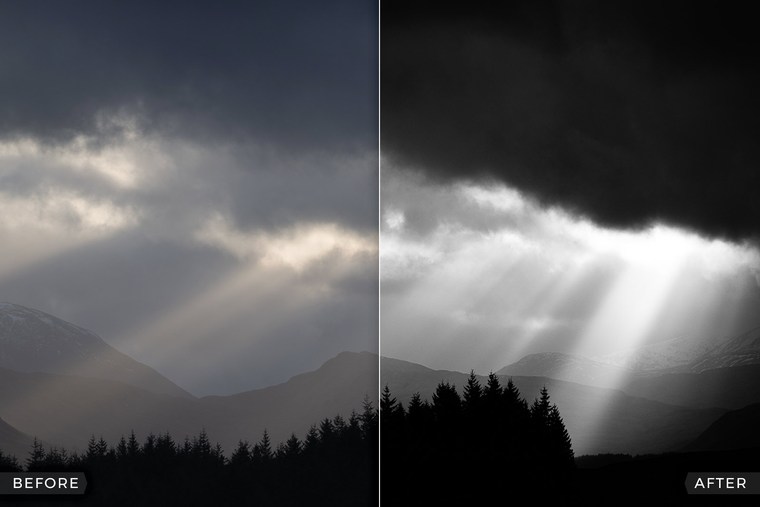 FREE Lightroom Presets for Black & White Landscape Photography