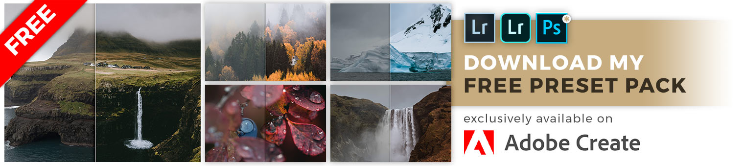 Free Lightroom Preset Pack for Adobe Create Magazine