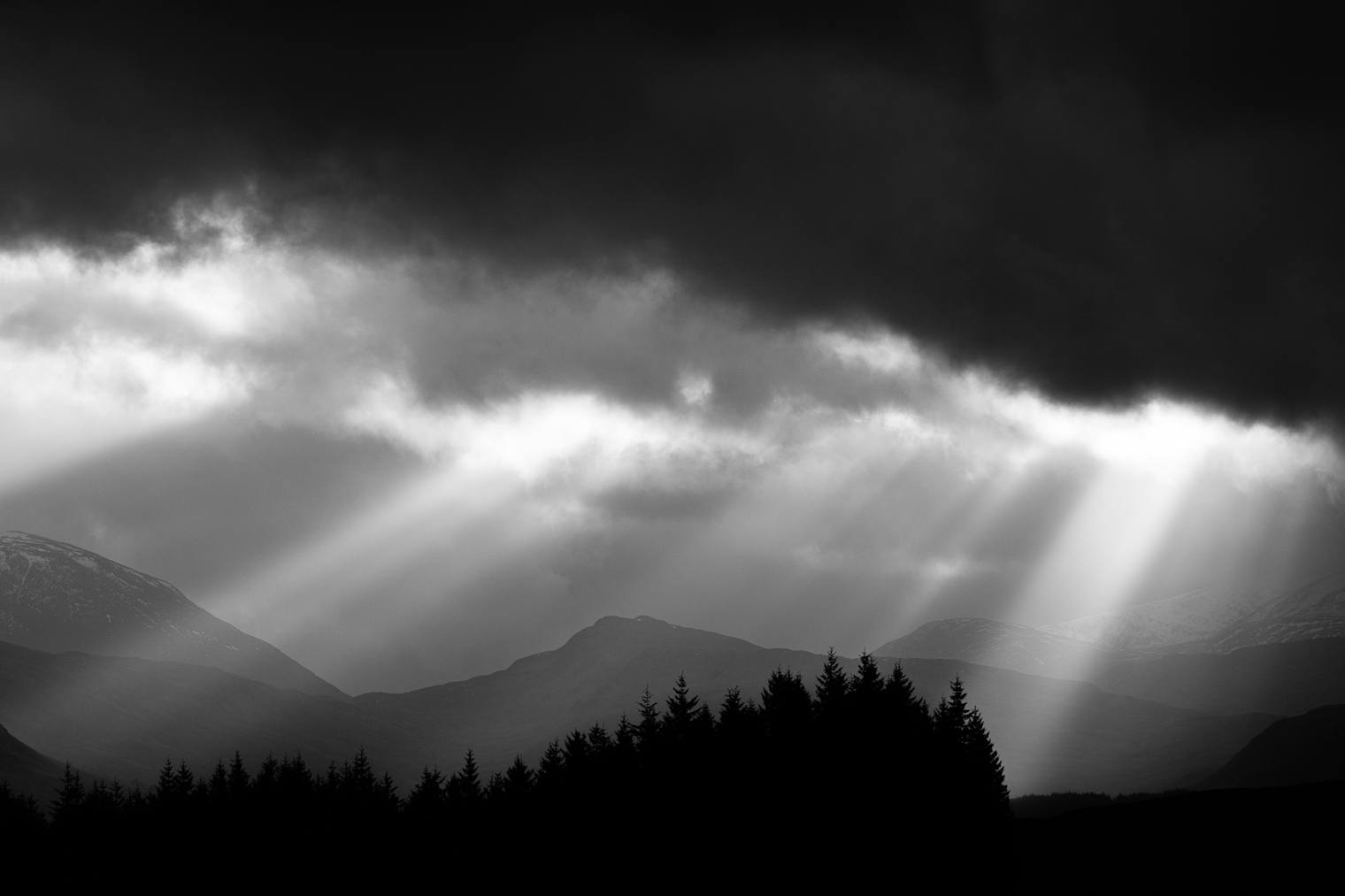 Landscape photo edited with Black & White Capture One Styles