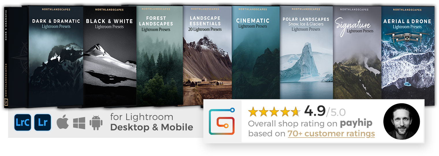 Lightroom Preset Packs for Landscape Photography by Northlandscapes