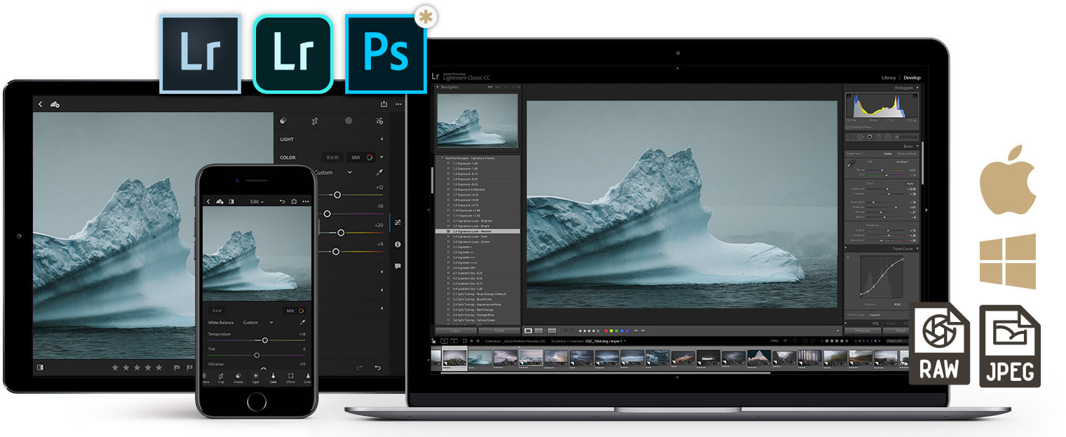 Developed for Lightroom Desktop and Mobile