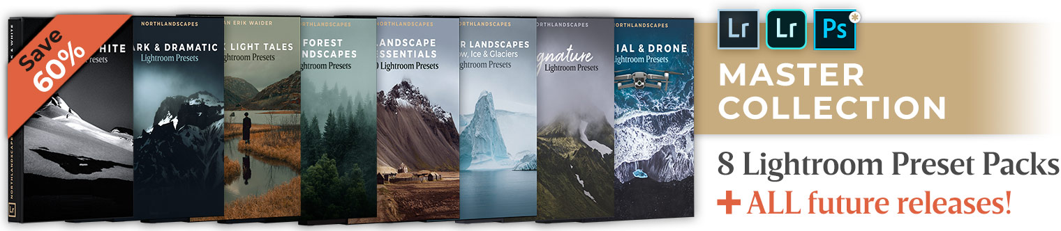 Master Collection: 8 Lightroom Preset Packs for Landscape & Travel Photography