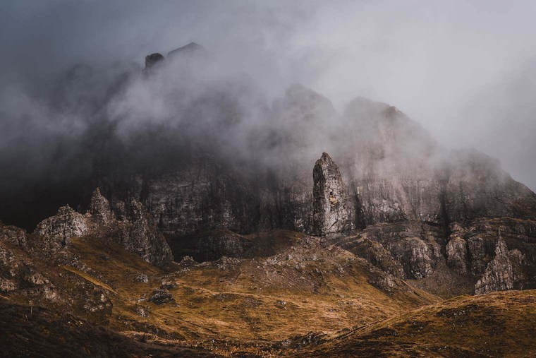 Old Man of Storr on the Isle of Skye in Scotland