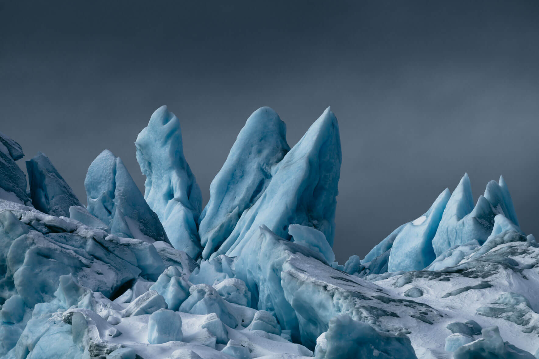 Icebergs in the Ilulissat Icefjord in Greenland