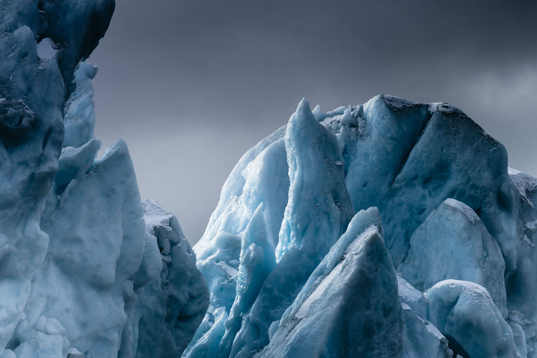 Abstract iceberg landscape in Greenland