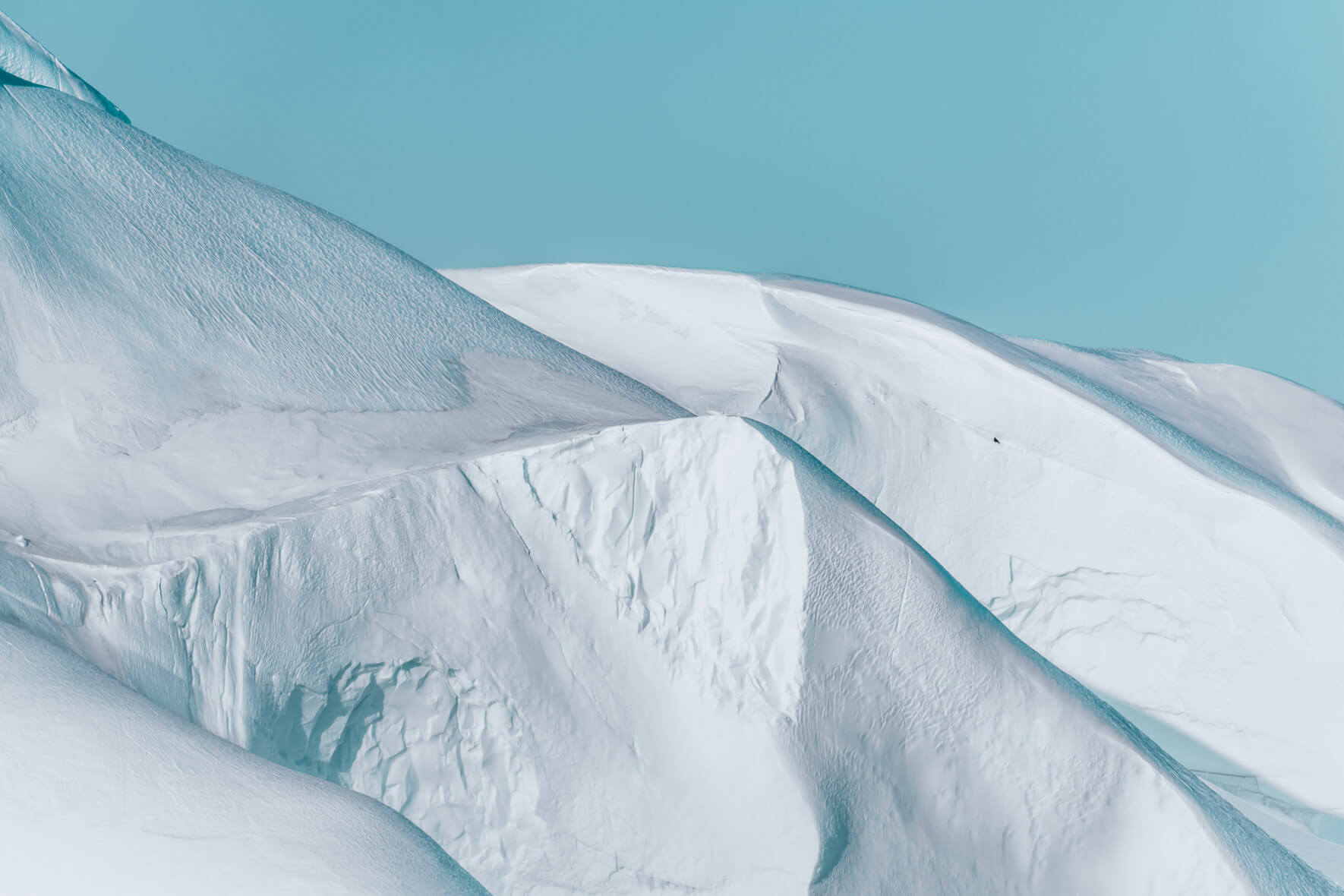 Abstract iceberg landscape in Greenland