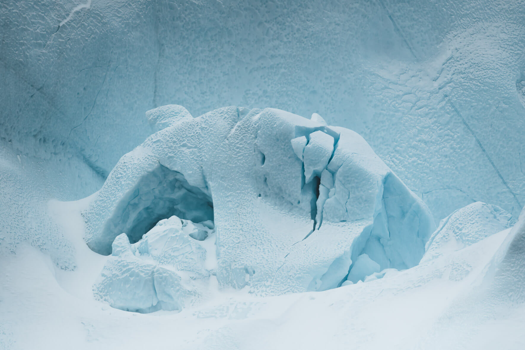 Abstract ice formations in Greenland