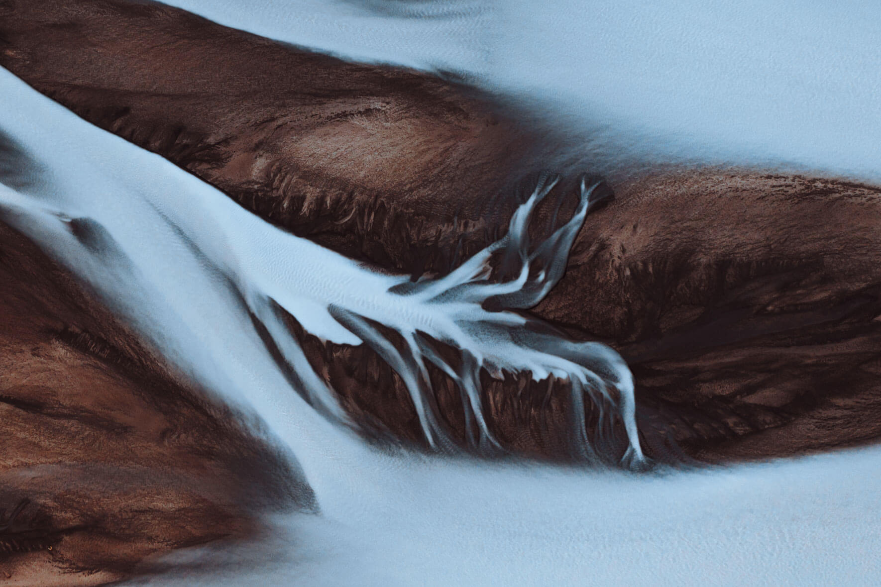 Abstract aerial landscape photography of Iceland by Jan Erik Waider