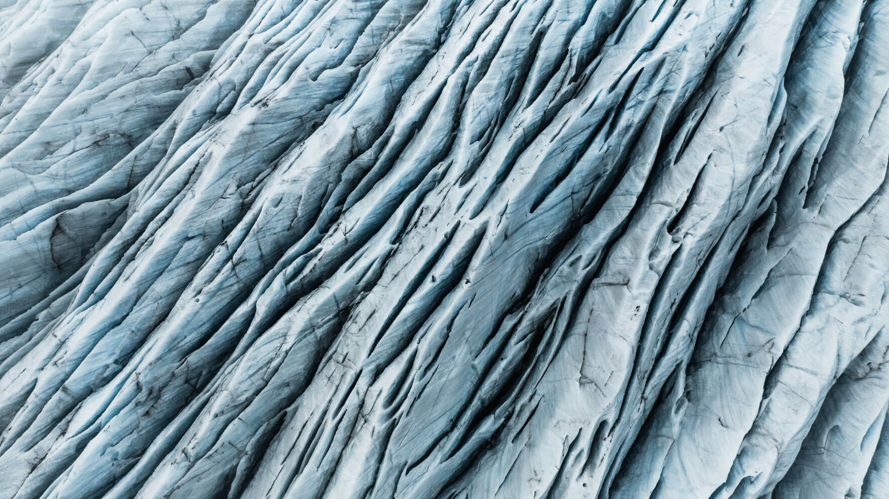 Abstract aerial view of Vatnajökull glacier by Jan Erik Waider