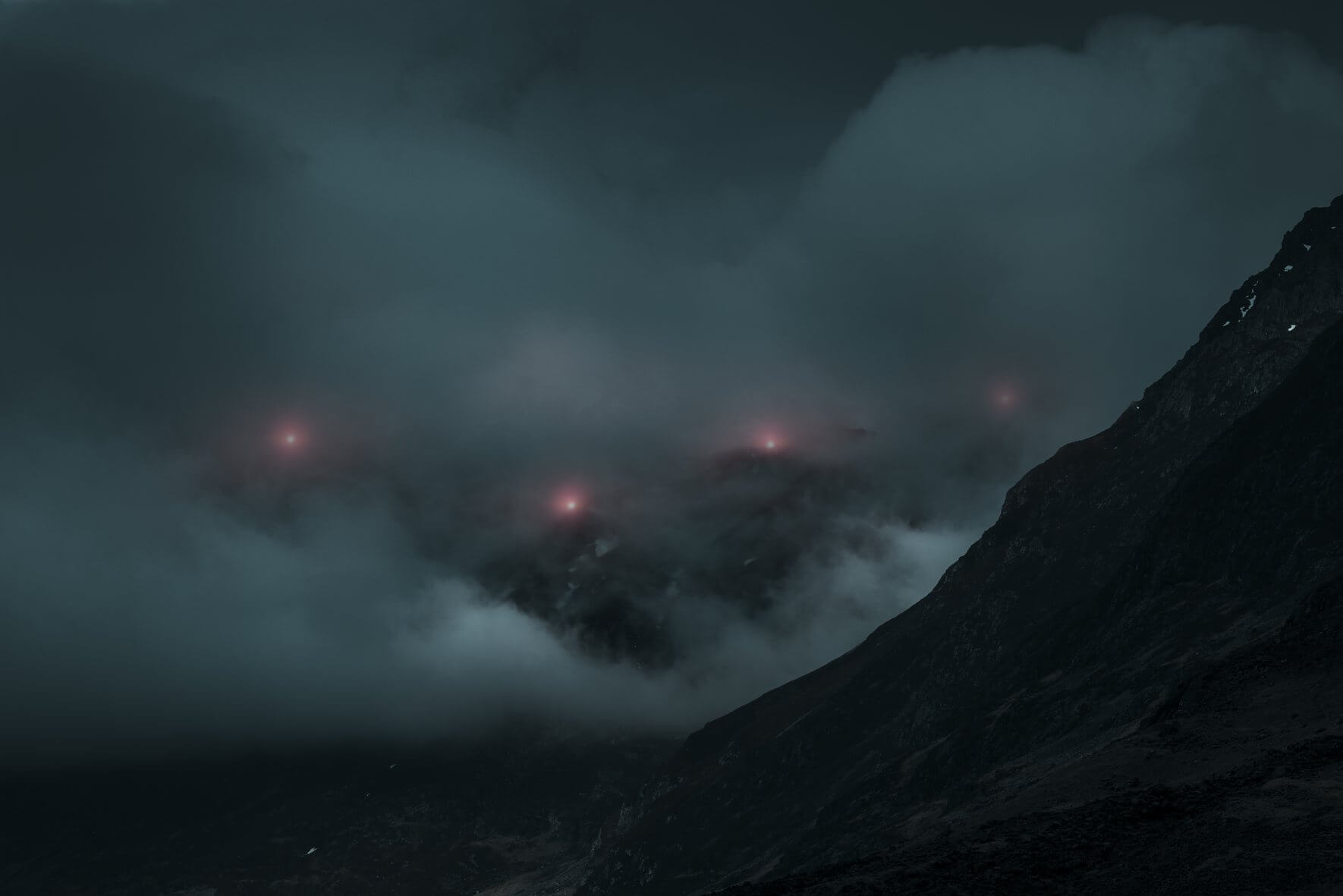 Luminous Signals - Fine Art Landscape Series with Night Lights by Jan Erik Waider