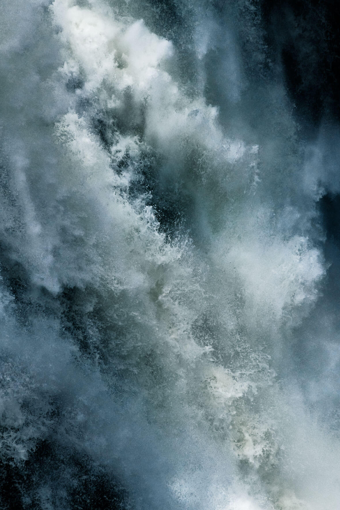 Raw power of Vøringsfossen waterfall in Norway