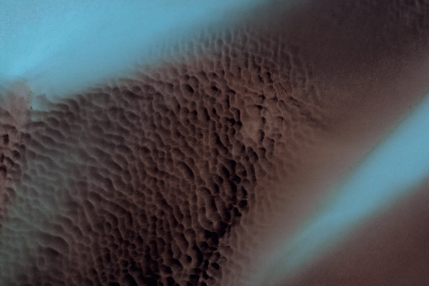 Abstract aerial photography of a river bed in Norway