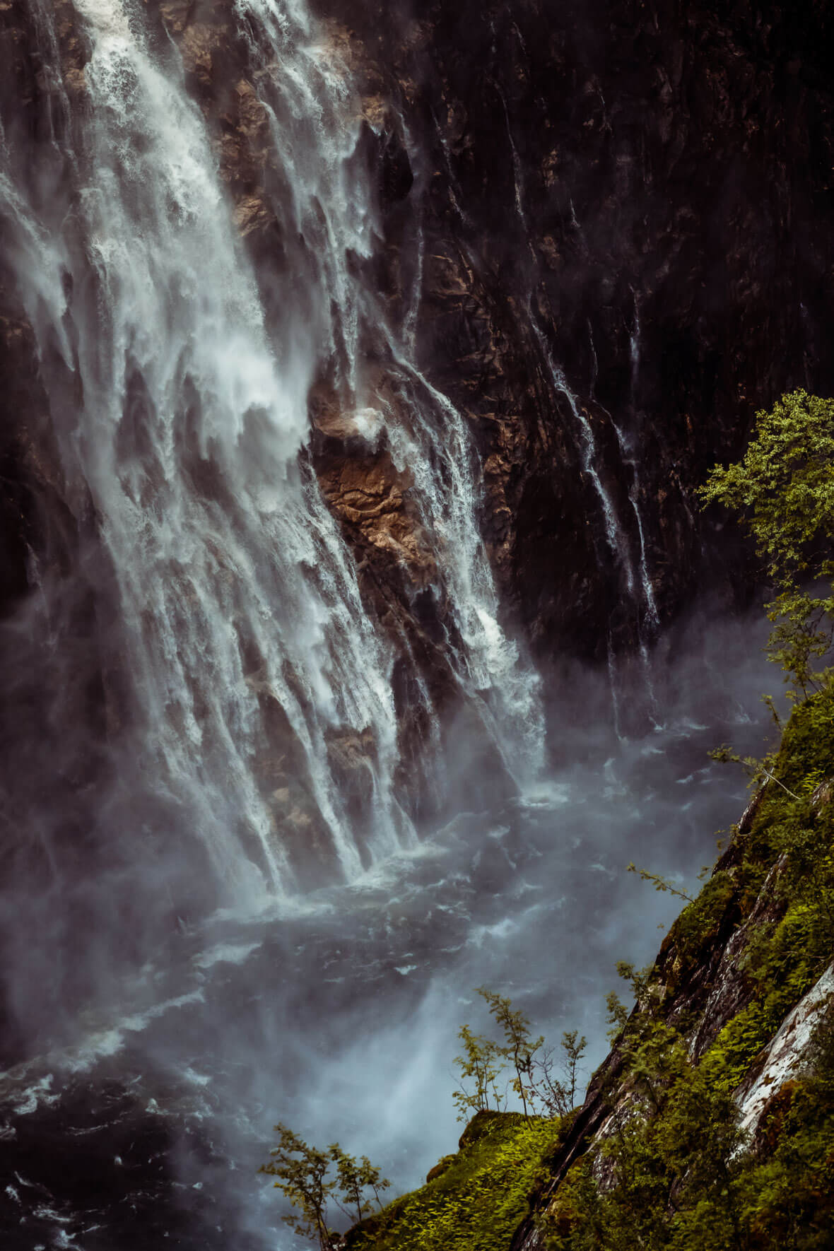 Abstract photography of Vøringsfossen waterfall in Norway by Jan Erik Waider