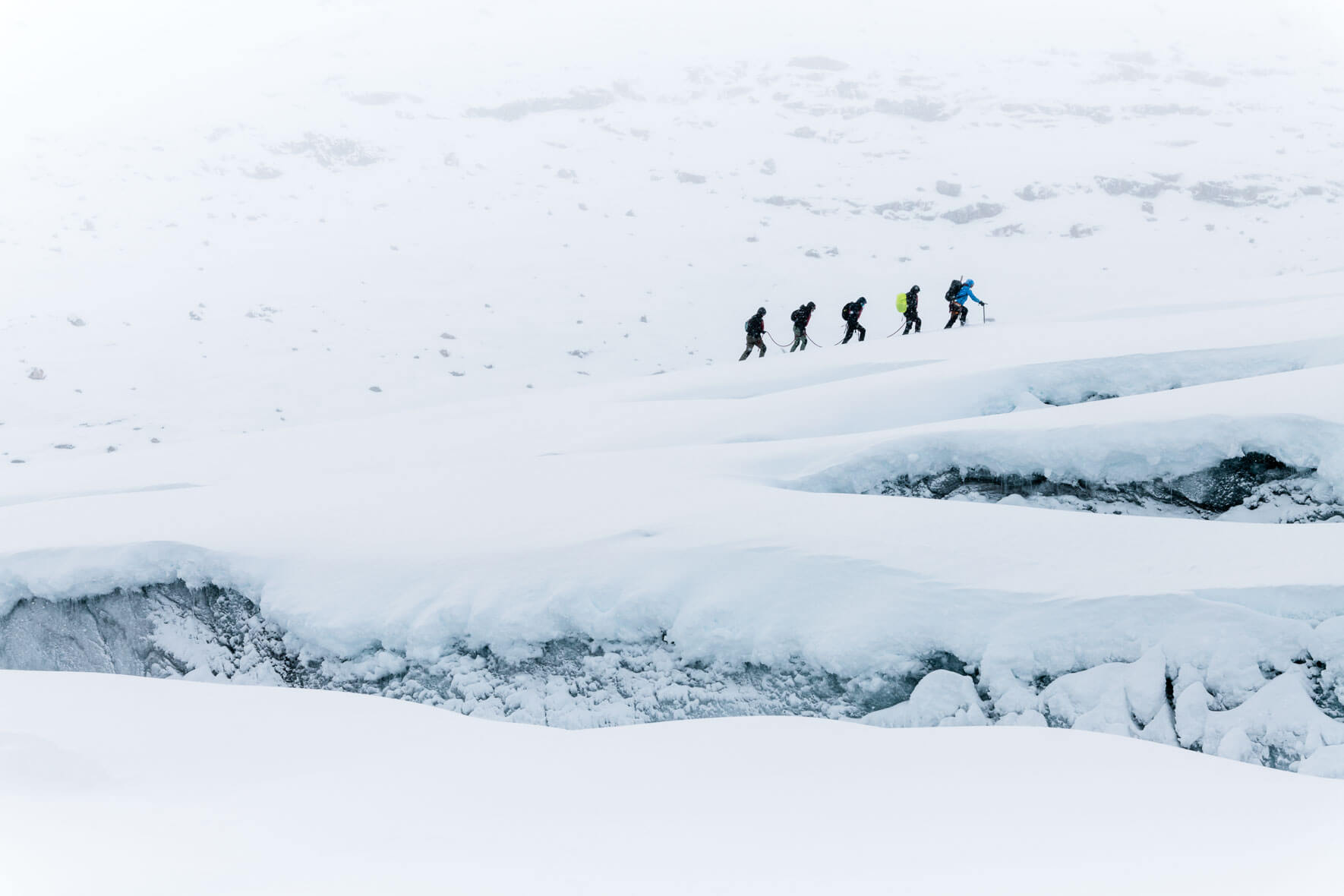 Glacier hike on Austdalsbreen in Fjord Norway