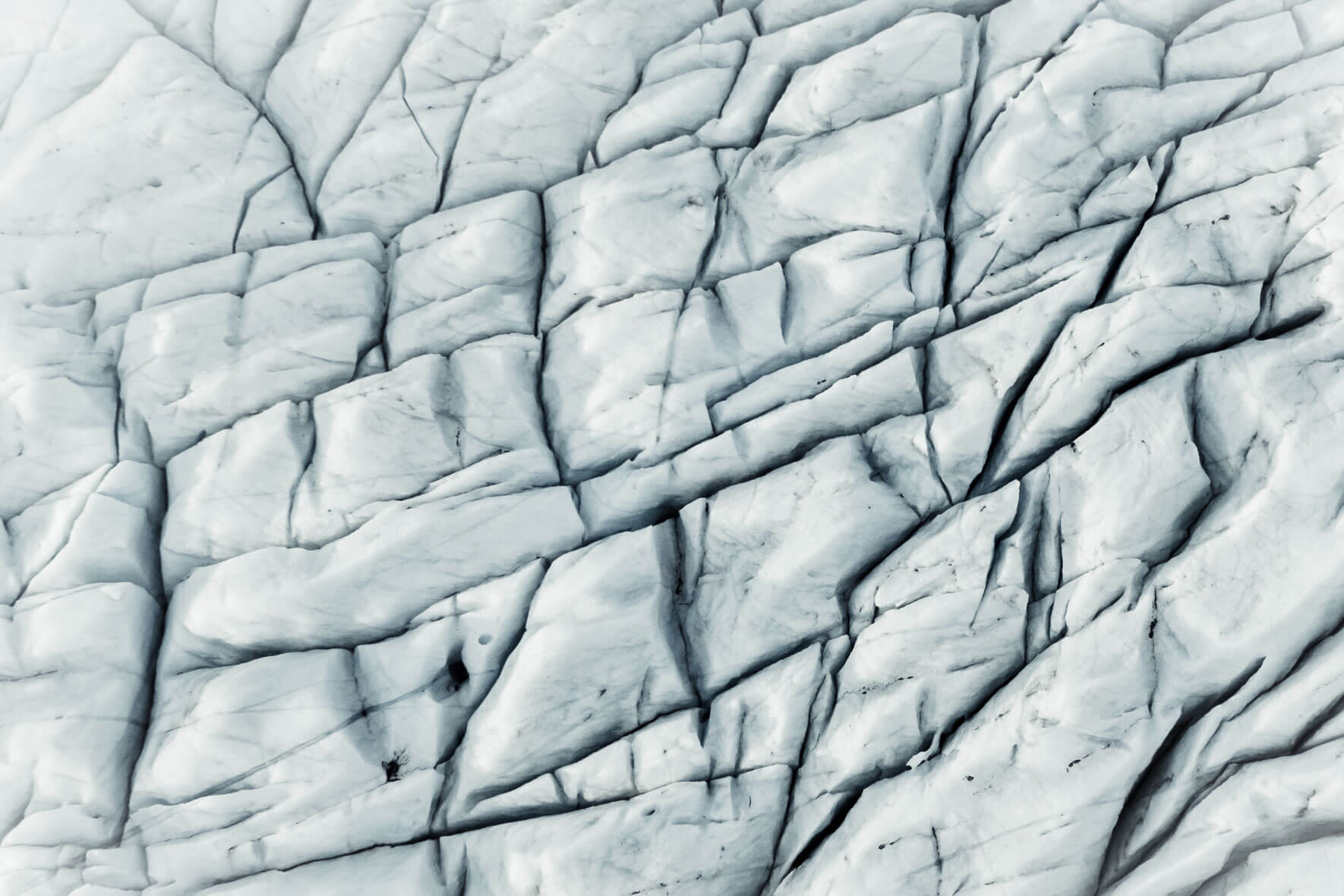 Aerial photography of Svínafelljökull glacier in Iceland