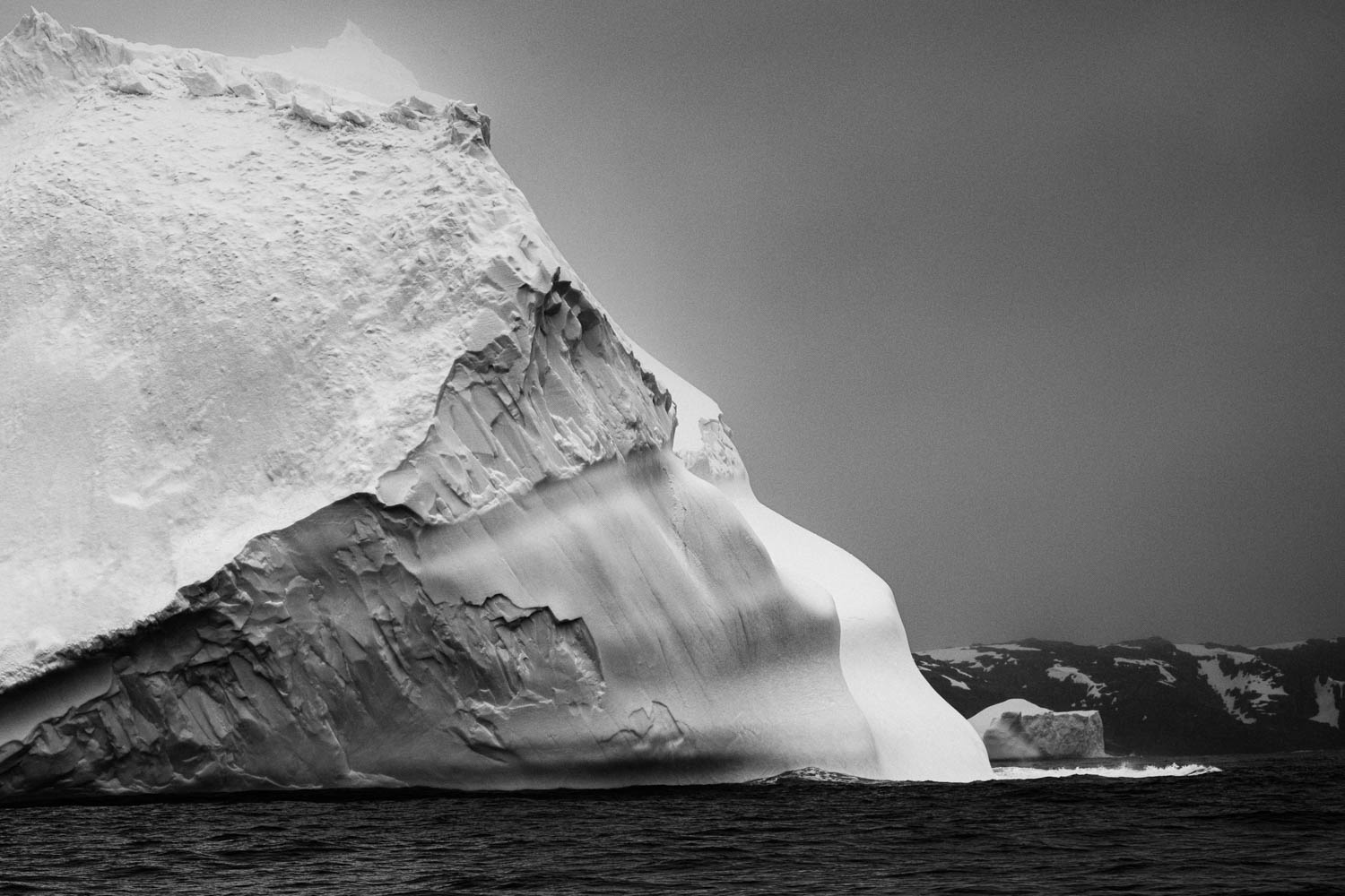 Icebergs in the Gerlache Strait of Antarctica