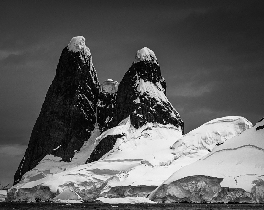 Snow-capped mountains of Antarctica