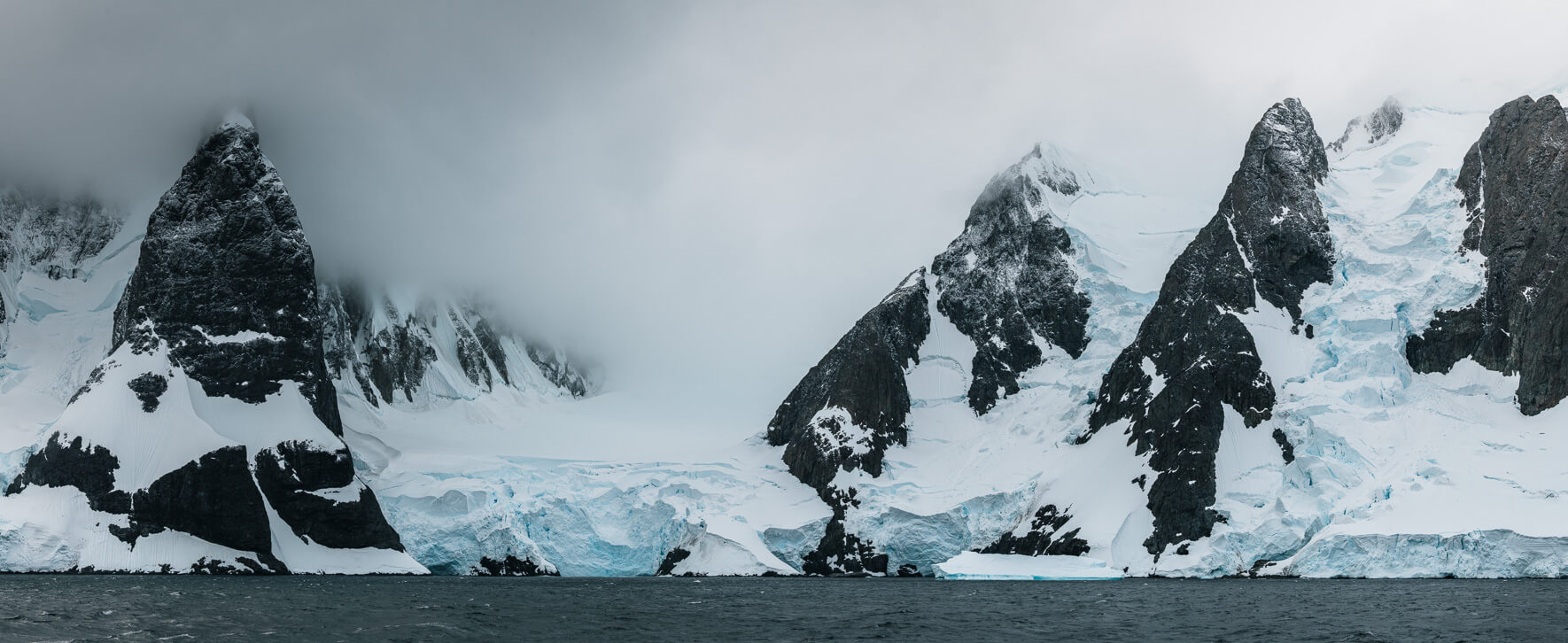 Mountains and glaciers of the Antarctic Peninsula