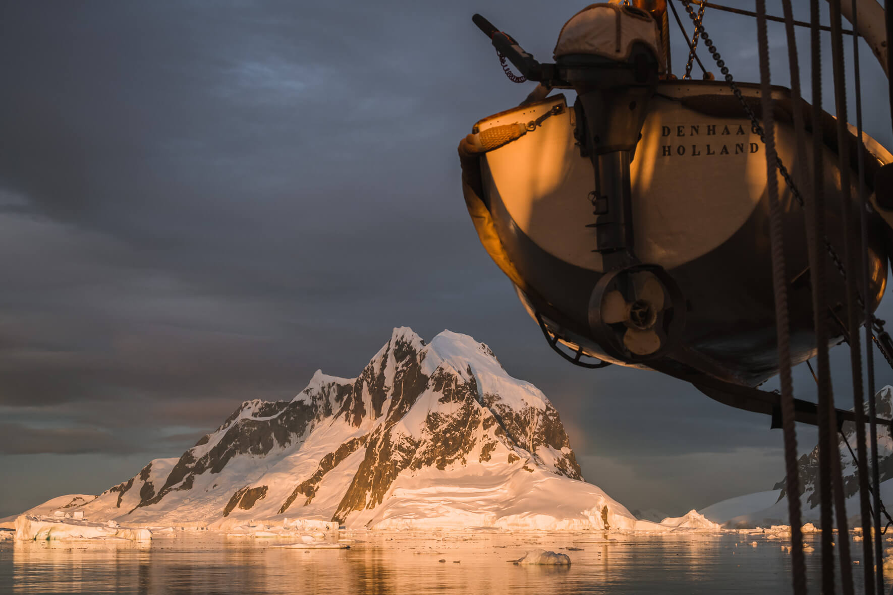 Sunset over the Lemaire Channel