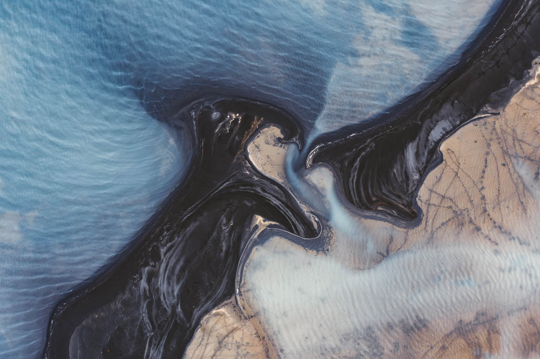 Abstract Aerial Photography of Icelandic Landscapes by Jan Erik Waider