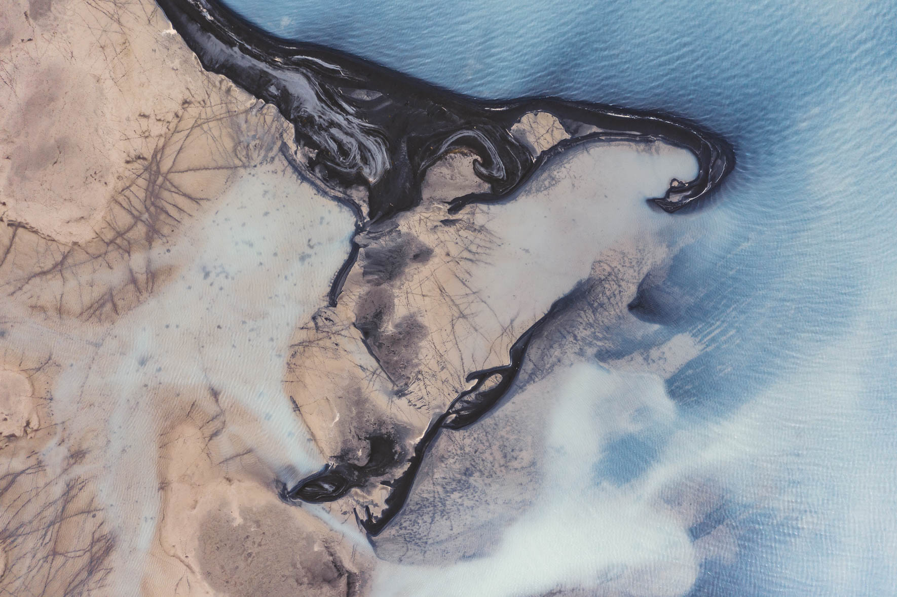 Abstract Aerial Photography of Iceland by Jan Erik Waider