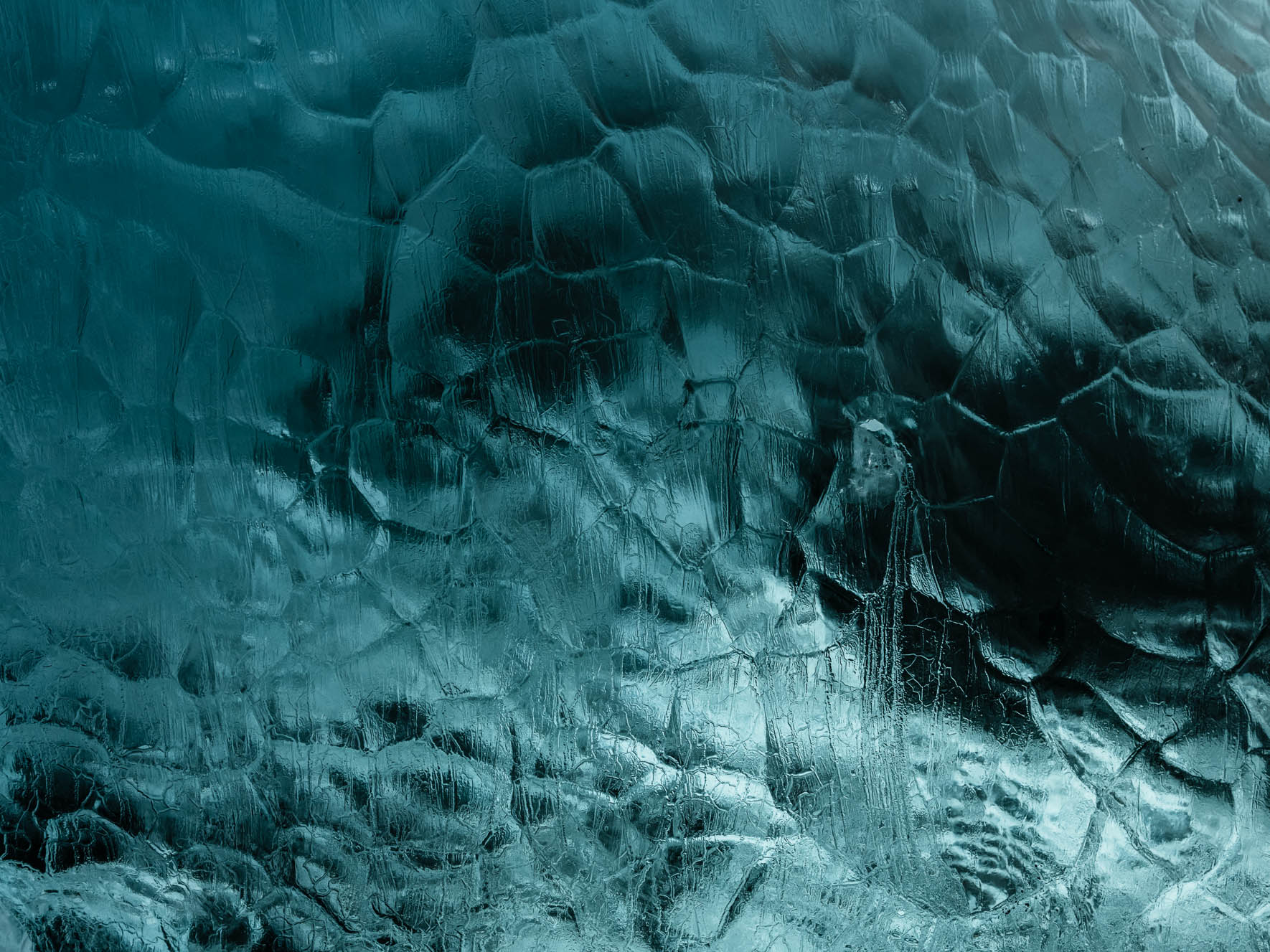 Macro Photography of Old Glacier Ice