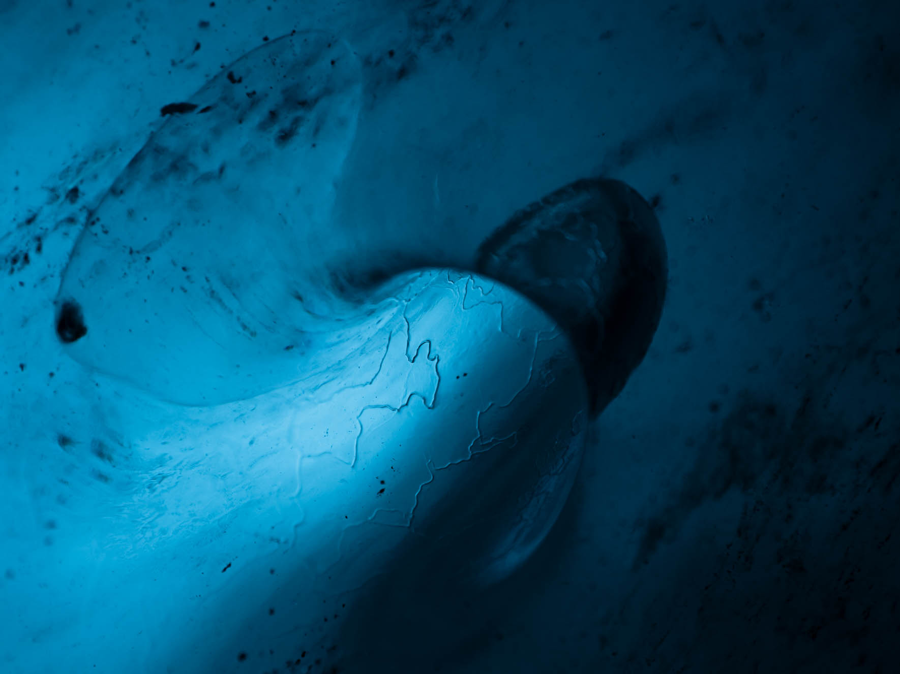 Details of Glacier Ice Cave in Iceland