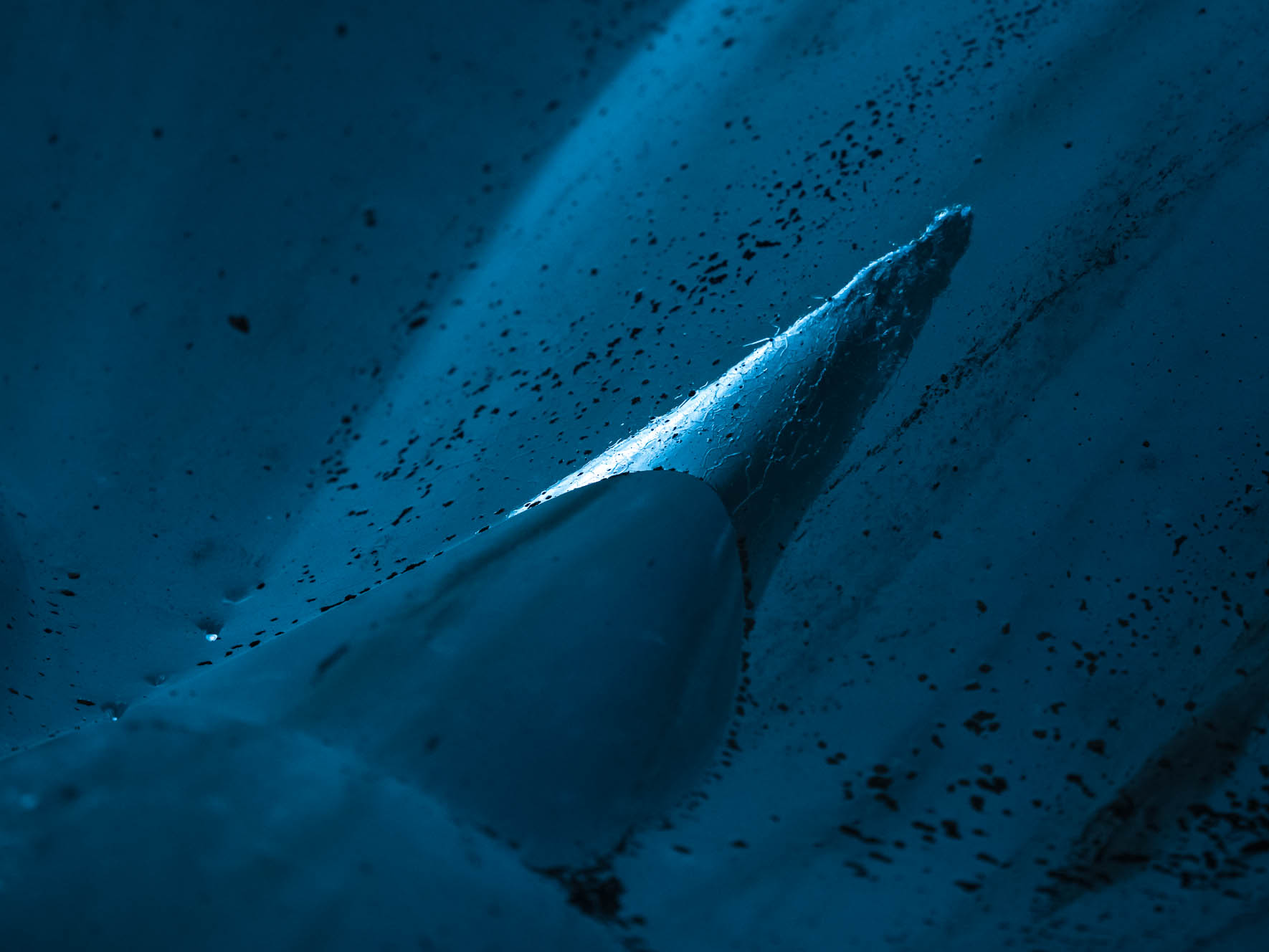 Macro Photography of Glacier Ice Cave in Iceland
