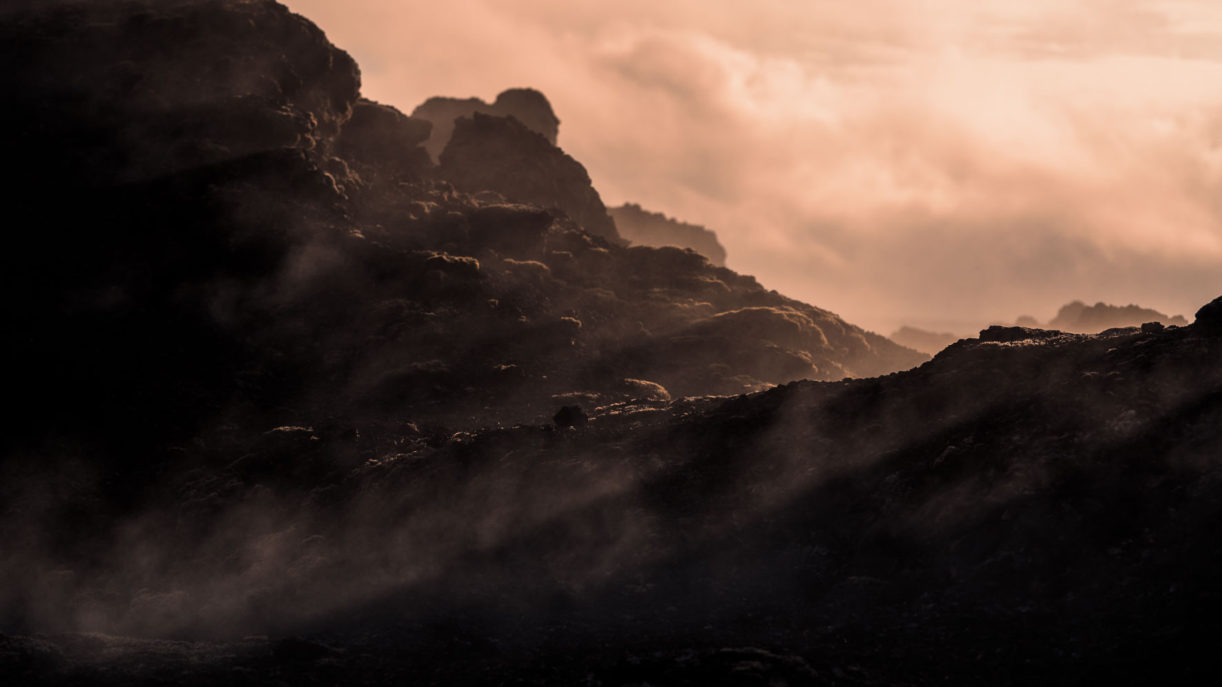 Krafla Lava Fields In Iceland