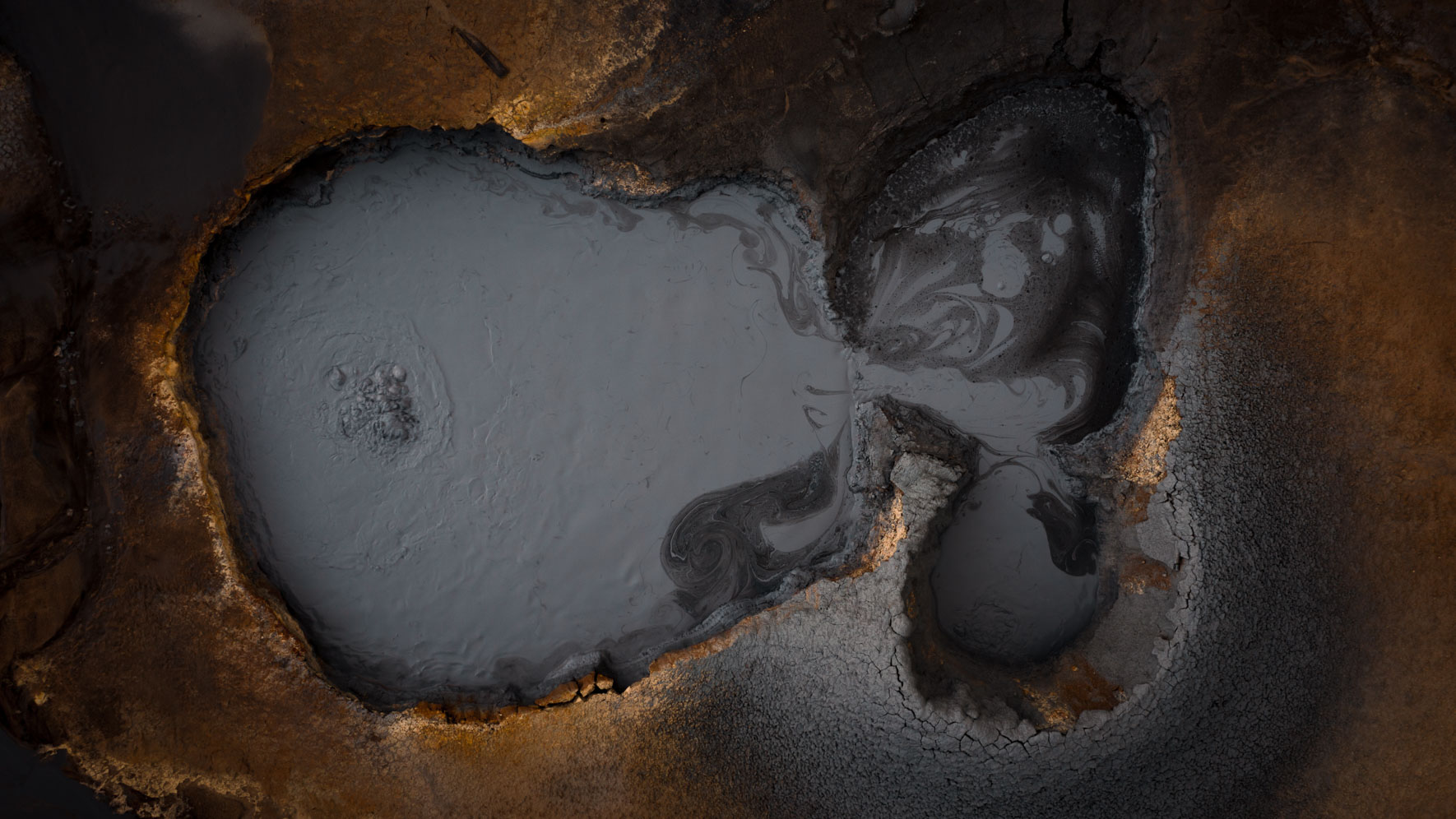 High temperature area Hverarönd at the foot of the volcano Námafjall, Iceland