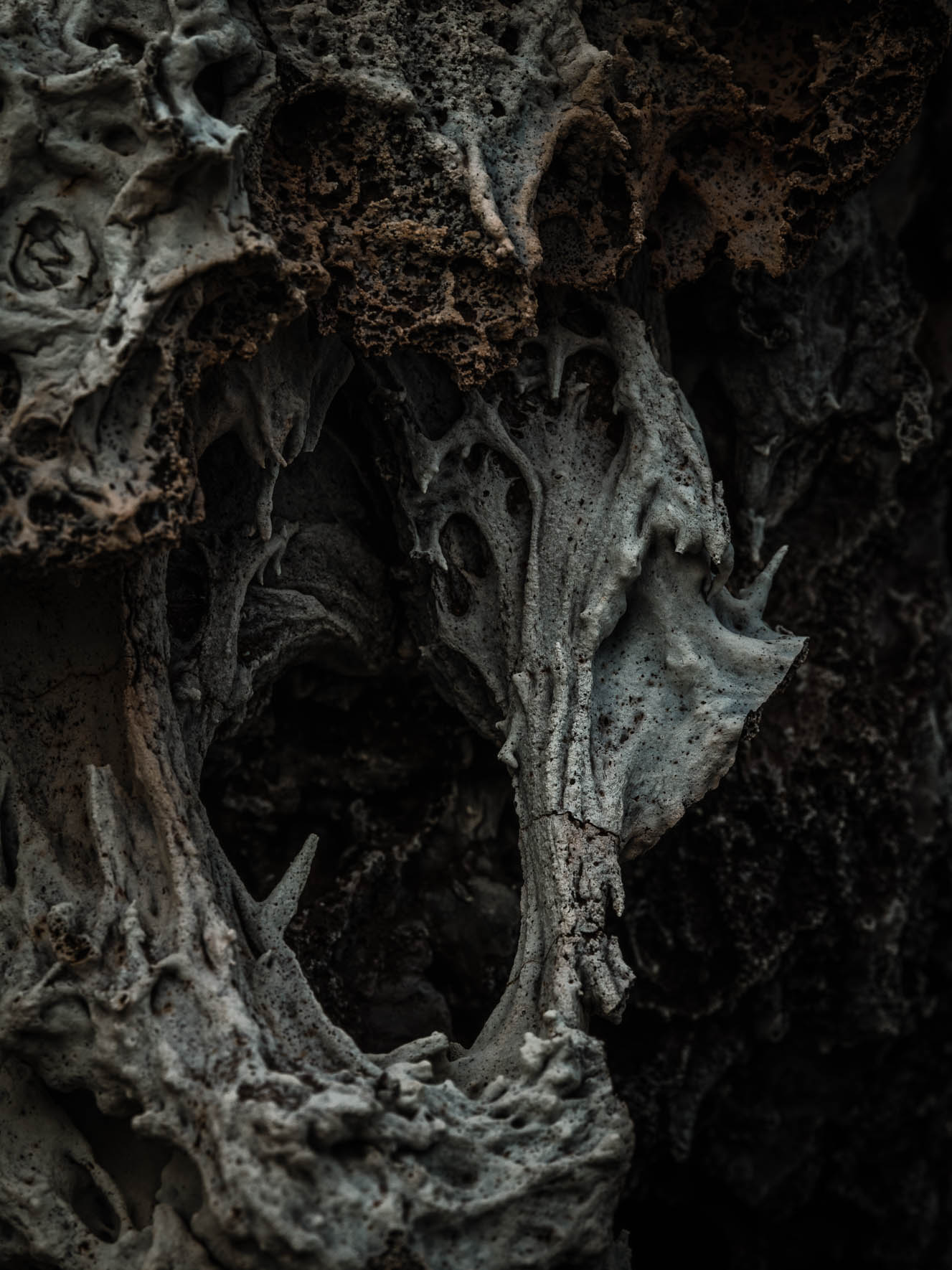 Abstract Geology formed by Lava Flows