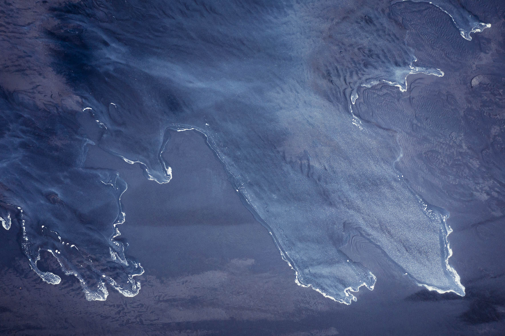 Abstract Aerial Perspective of the Incoming Tide