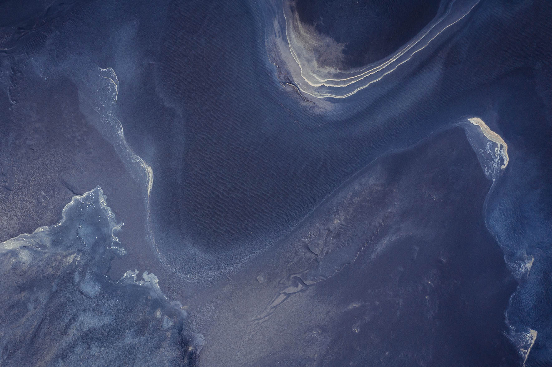 Abstract Tidal Landscape on the South Coast of Iceland