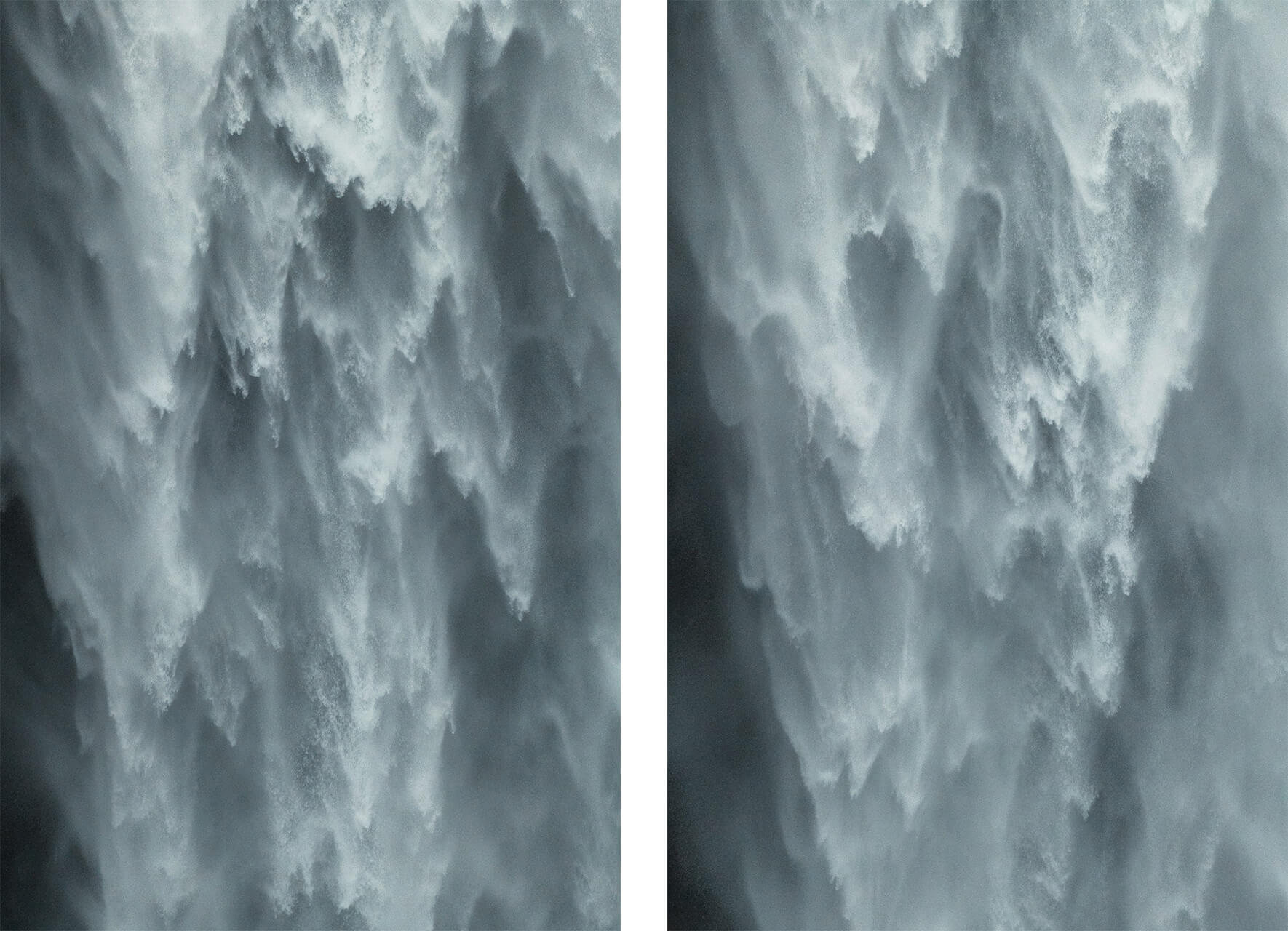 Details of Háifoss waterfall near the volcano Hekla in Iceland