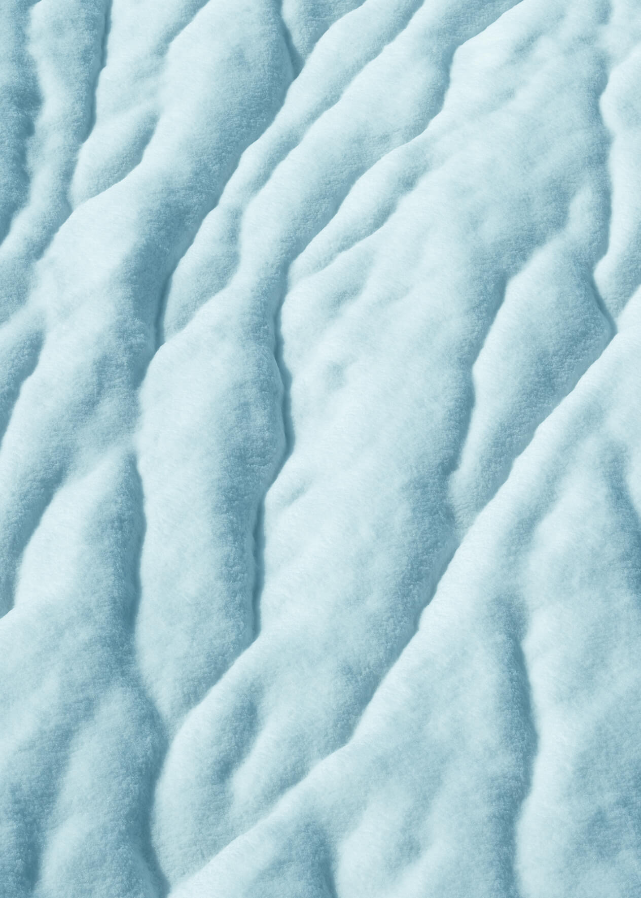 Abstract details of a winter landscape with a snow covered hill