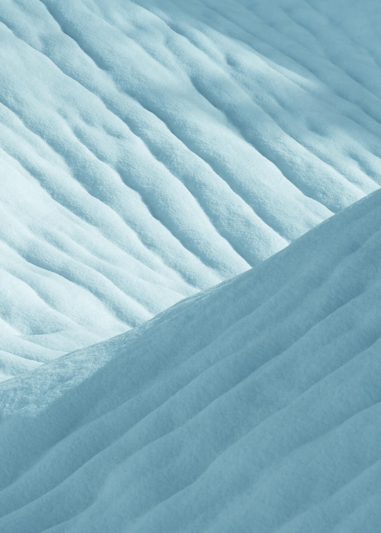 Abstract landscape with snow covered hills