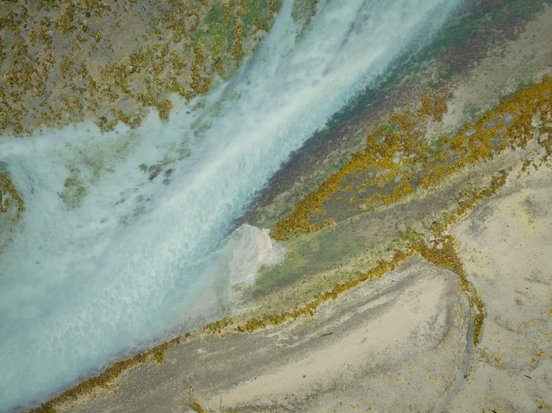 Kenai Peninsula’s intertidal zone from above