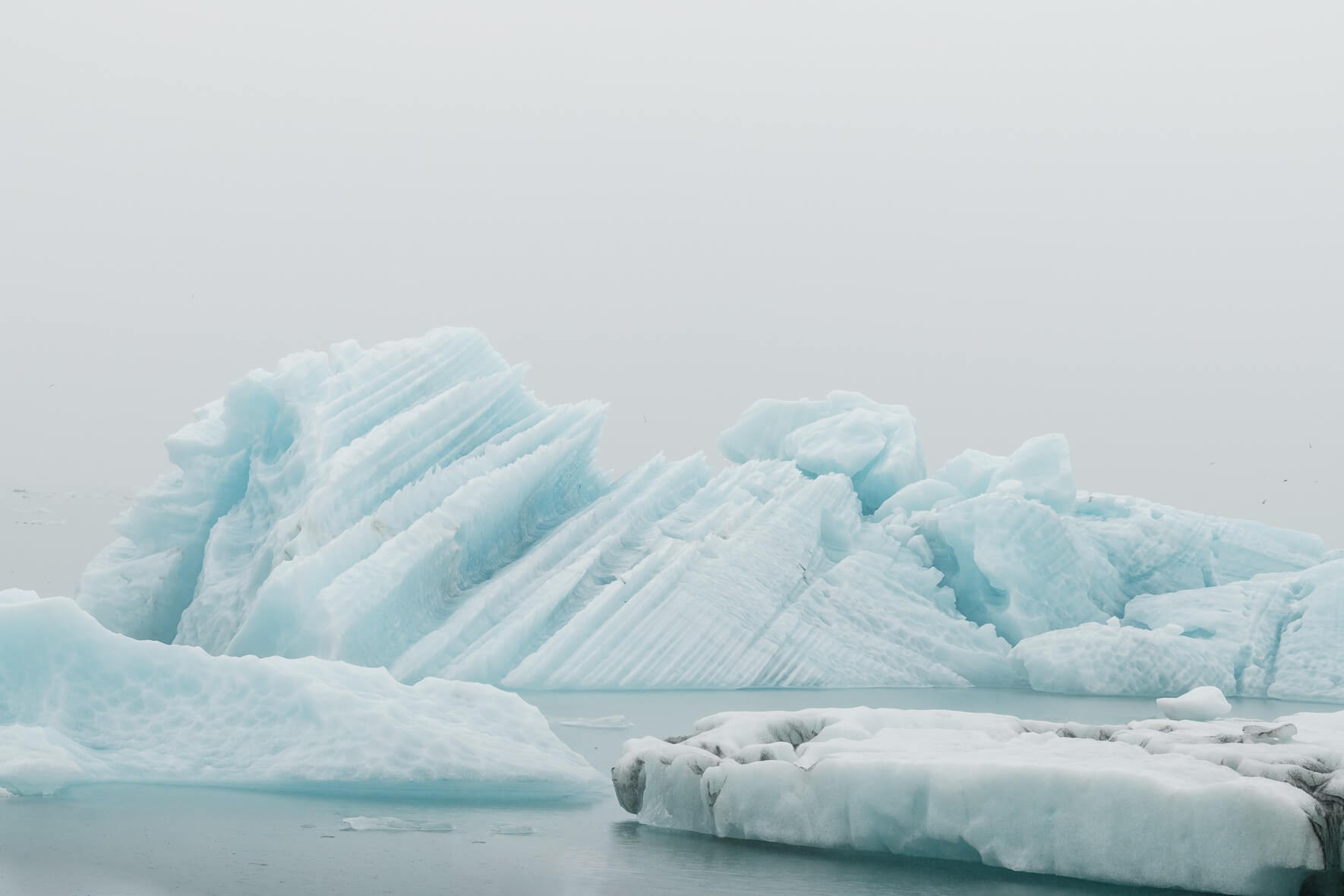 Landscape photography of Jökulsárlón glacier lagoon in Iceland