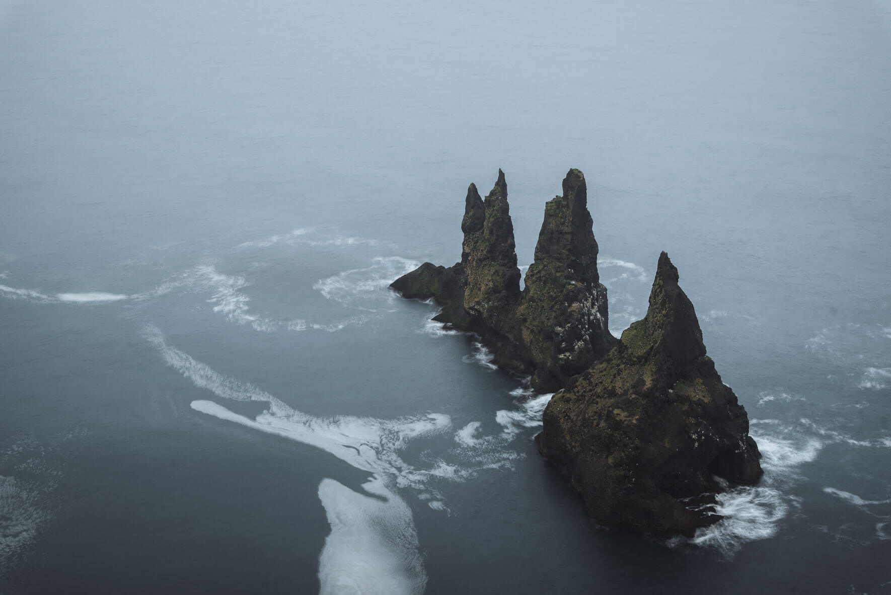 Reynisdrangar near the village Vík in Iceland