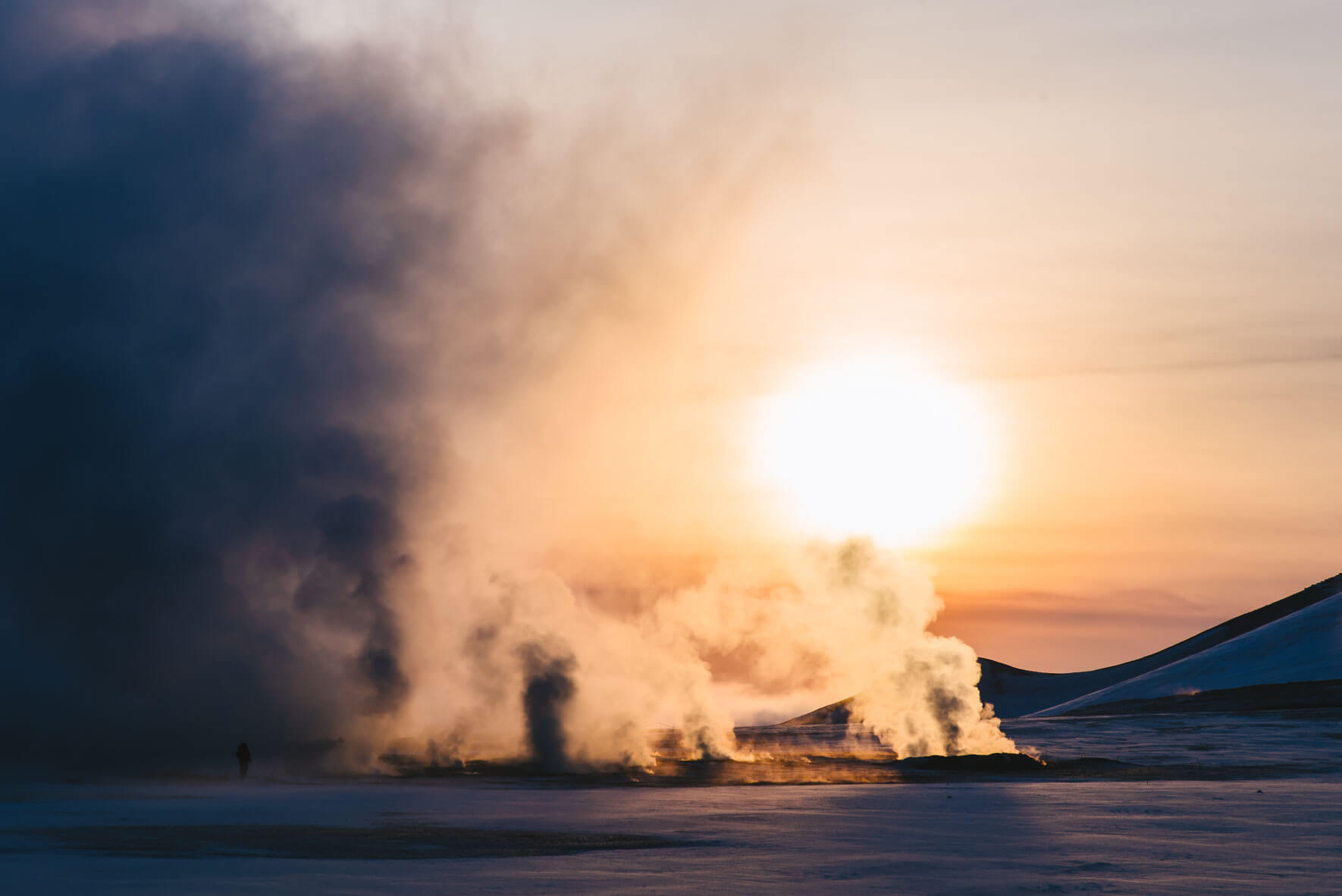 Námaskard geothermal area near lake Mývatn in Iceland