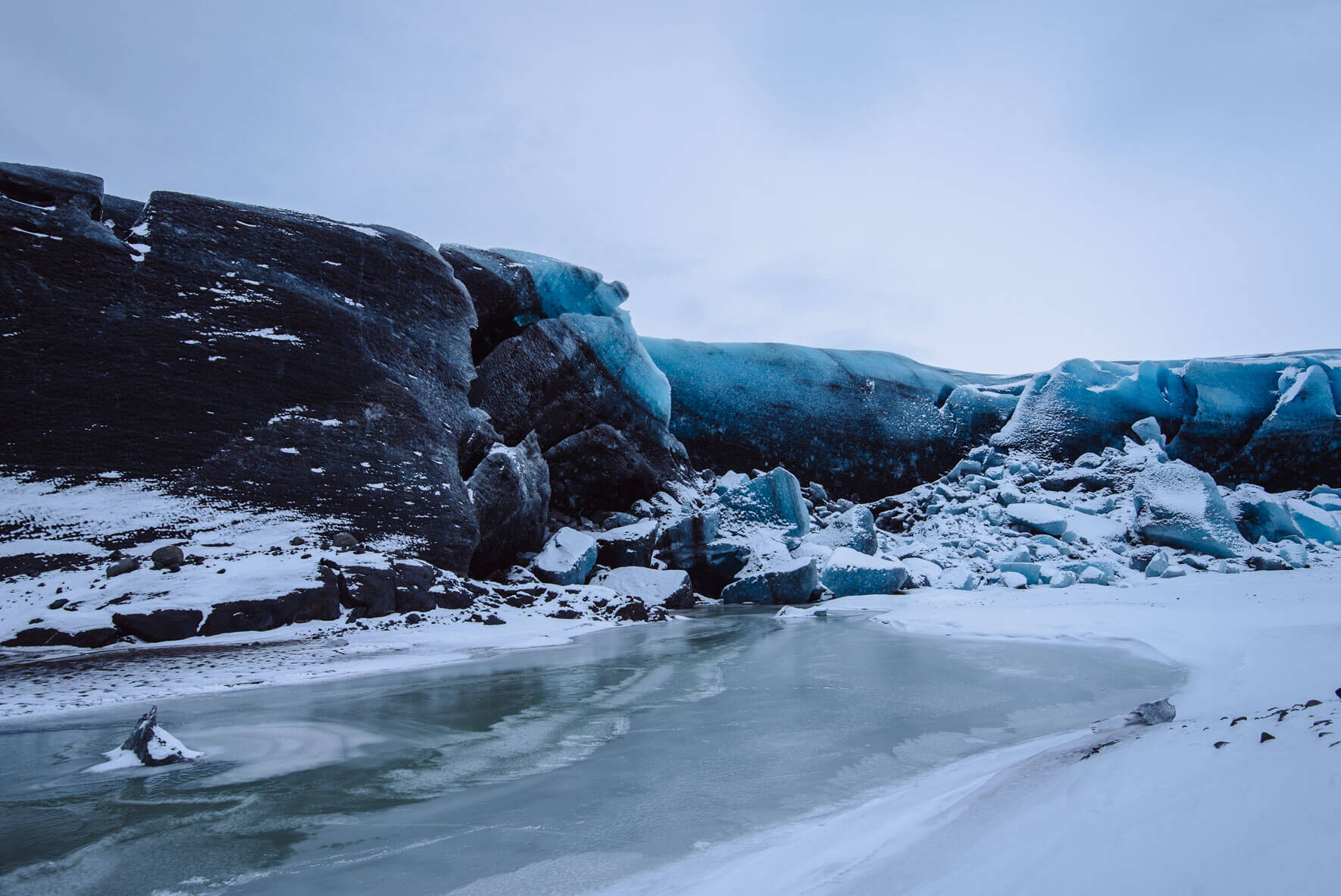 Vatnajökull glacier on the south coast of Iceland