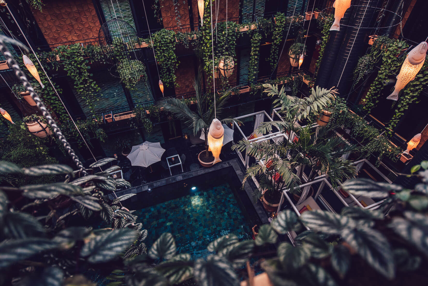 Pool of boutique hotel Manon Les Suites in Copenhagen (Guldsmeden Hotels)